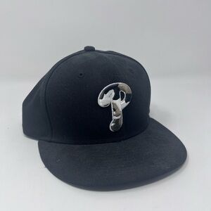 Philadelphia‎ Phillies Black Camo Baseball Hat
